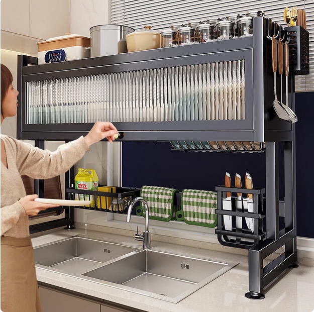 日本進(jìn)口MUJIE帥仕廚房水槽置物架家用碗碟收納洗碗槽水池防塵碗